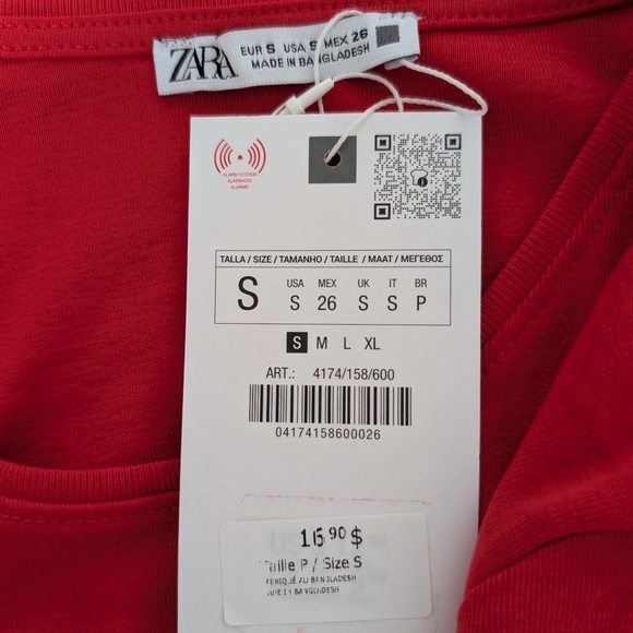 BNWT Zara Red Blouse - Picture 3 of 6